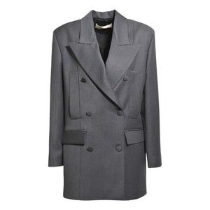 Nine Minutes Double-Breasted Viscose Twill Blazer - NWT